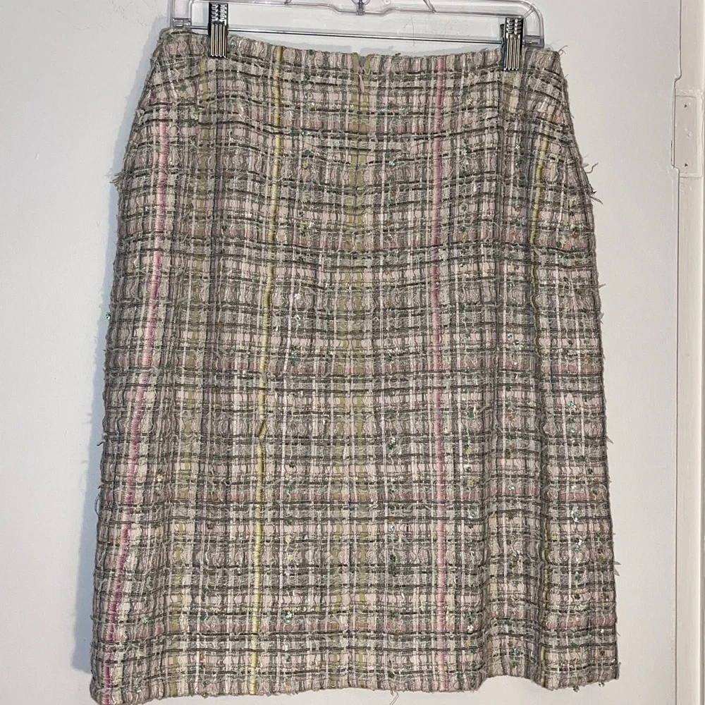Chanel multicolor fringe tweed skirt the 2005 Spring collection 42